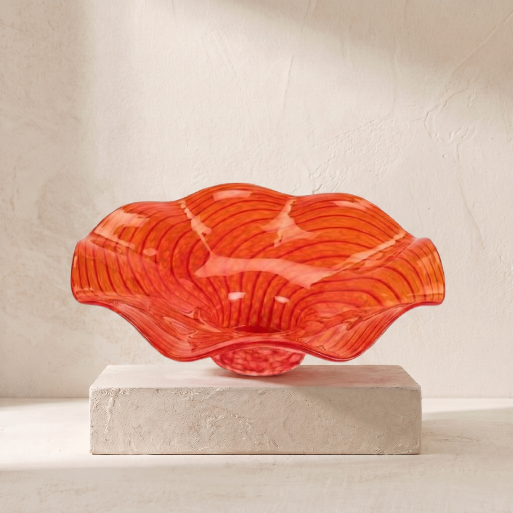 Coupe ondulée orange corail — REF#78005